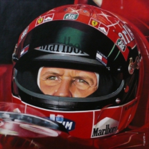 Michael Schumacher II 50x50cm acryl op canvas